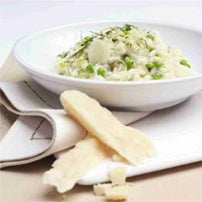 Risotto with Lemon Oil Dill and Peas – Alma Gourmet