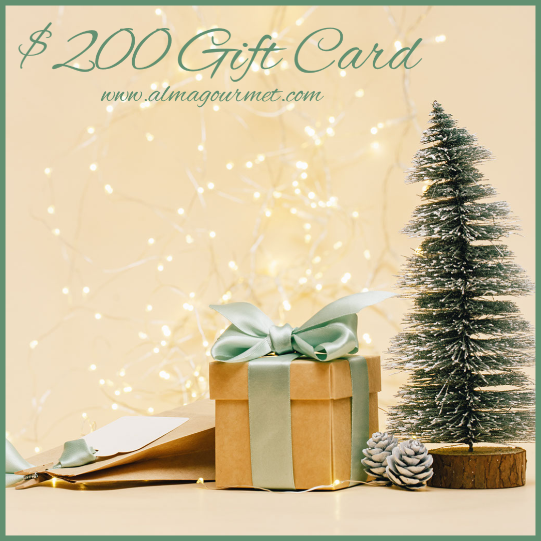 Alma Gourmet Holiday EGift Card 200