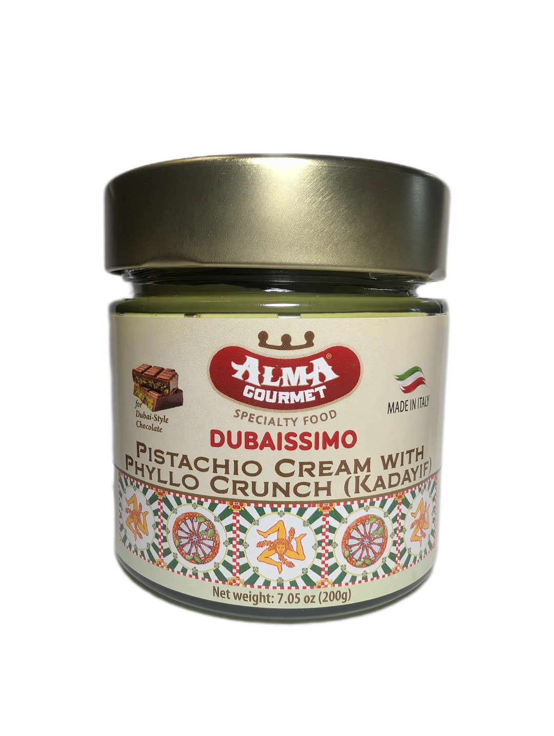 Dubaissimo Pistachio Cream Alma Gourmet - Pistachio Cream with Phyllo