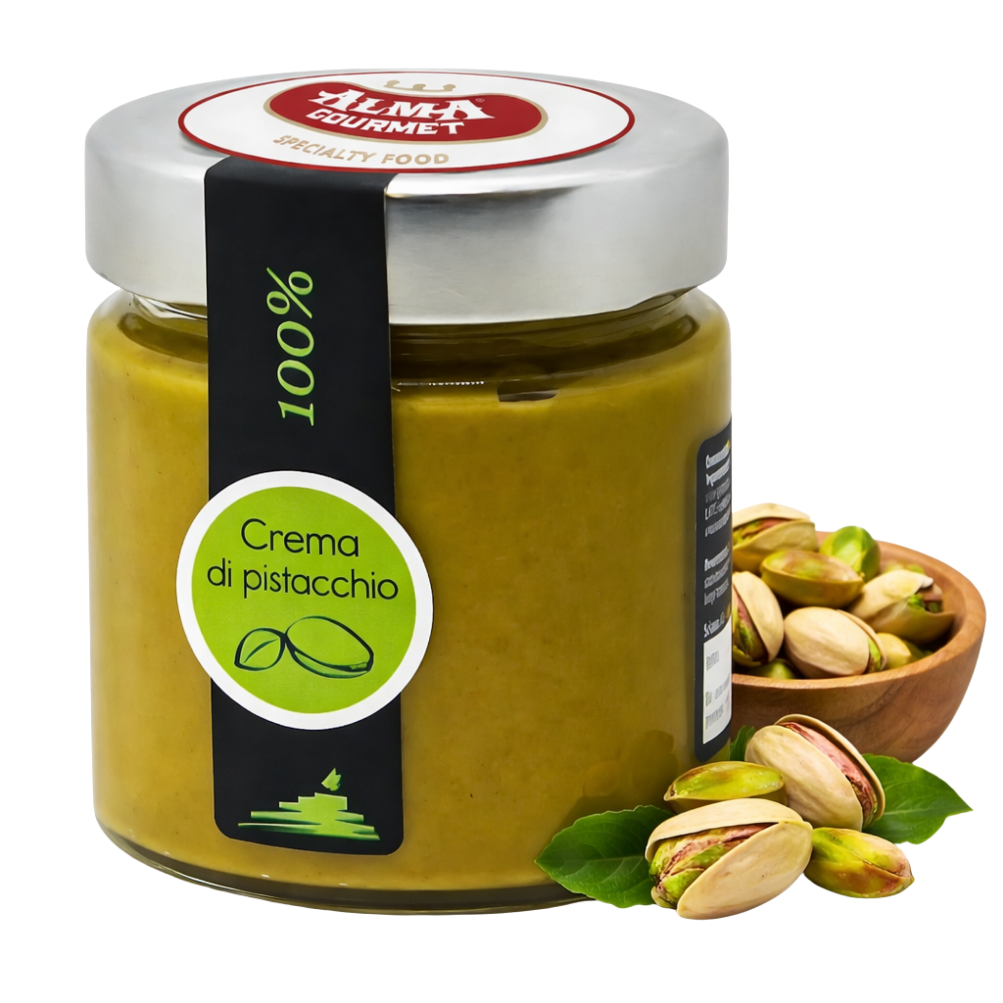 Sciara 100% Pistachio Cream - Pure Pistachio Paste Jar 190g