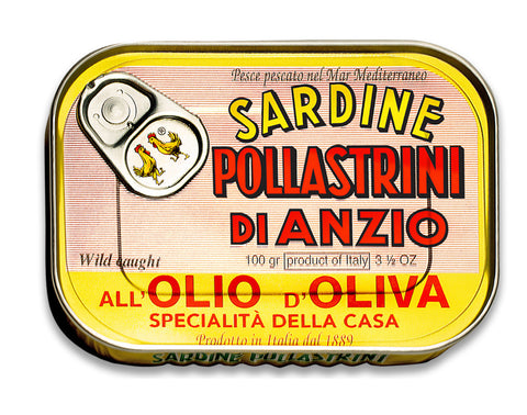 Pollastrini Italian Sardines in Olive Oil - 100g (3.5oz)