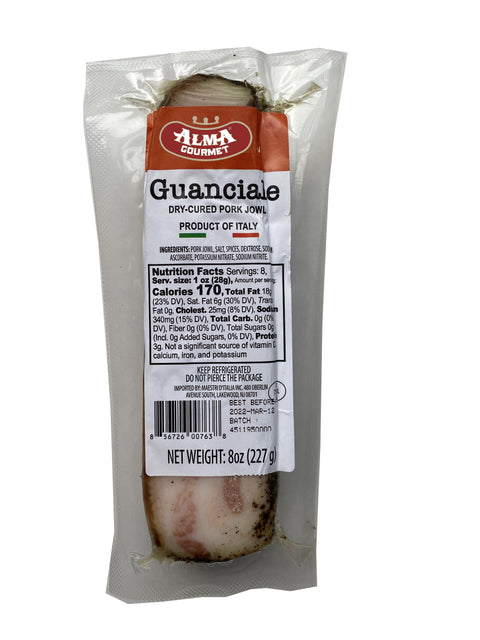 Italian Guanciale Imported - 8oz (227g)