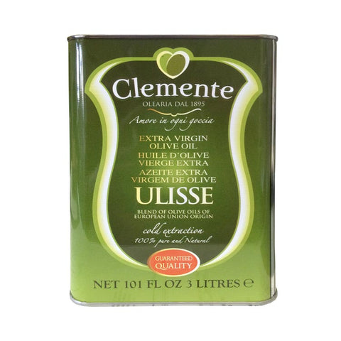 Clemente Ulisse Extra Virgin Olive Oil Tin Can (3 Liter-102 oz)