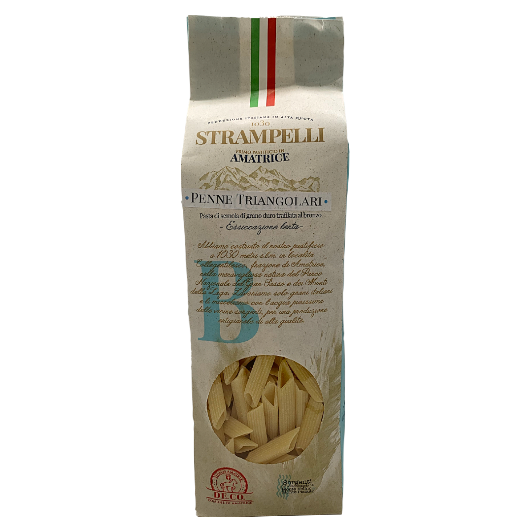 Strampelli Amatrice Penne Triangolari Pasta – Alma Gourmet