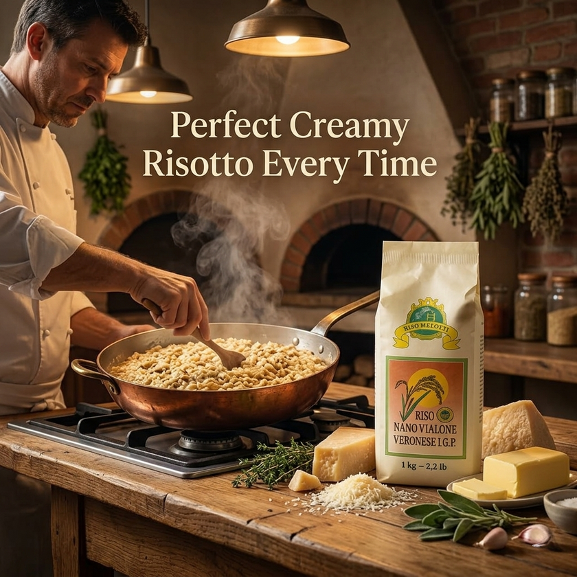 Vialone Nano Risotto Rice Melotti - 2.2 lbs | Alma Gourmet