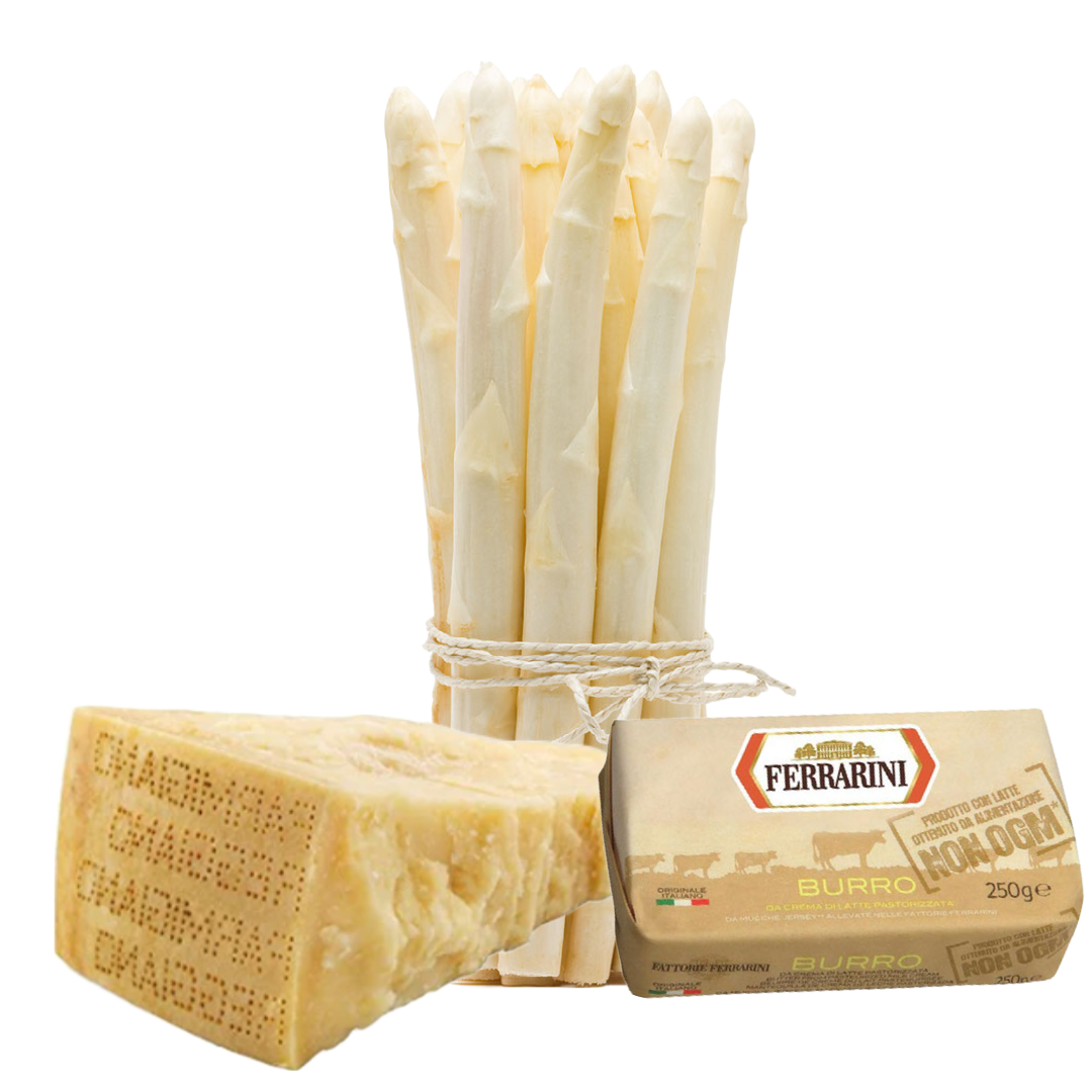 Shop Alma Gourmet White Asparagus & Parmigiano Dinner Kit | Alma Gourmet Store