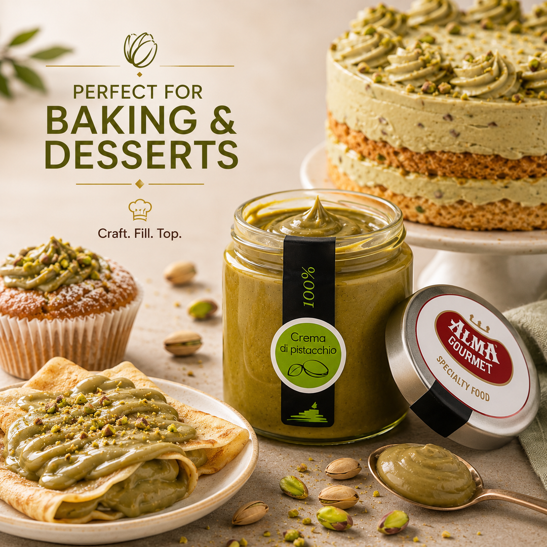 Sciara 100% Pistachio Cream - Pure Pistachio Paste Jar 190g