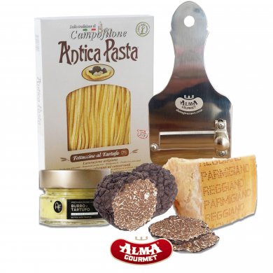 Shop Fresh Black Burgundy Truffle Fettuccine Dinner Kit | Alma Goourmet Store –