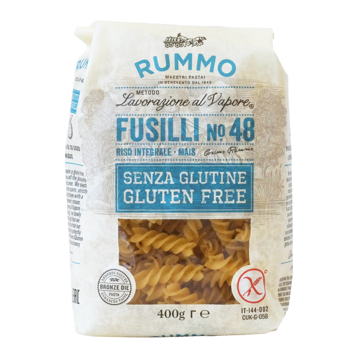 Shop Rummo Gluten-Free Fusilli Pasta | Alma Gourmet Store