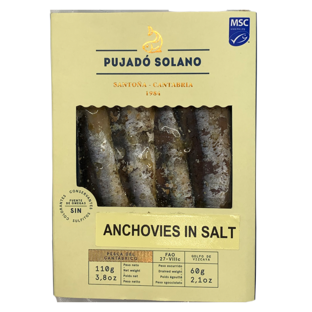 Pujado Solano Anchovies in Salt from Cantabria – Alma Gourmet