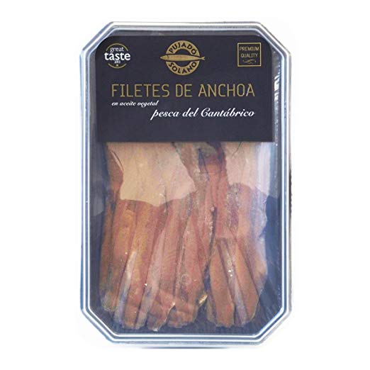 Pujado Solano Cantabrian Anchovies Fillet in Olive Oil (Talla00) 325 gr (drained