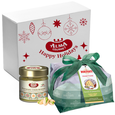 Bonifanti Pistachio Panettone & Pistachio Cream Holiday Gift Box