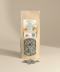 Bag of Agricibo orecchiette pasta with visible product on a beige background