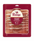 Packaged prosciutto with Principe branding on a white background