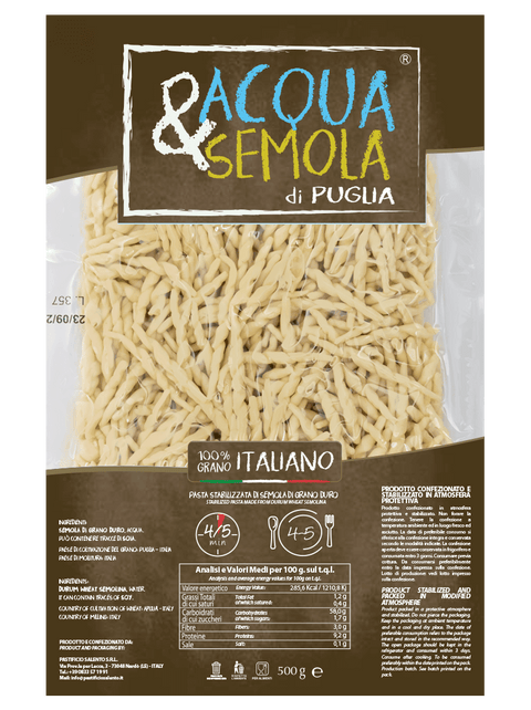Trofie Fresh Italian Pasta Acqua & Semola 500g
