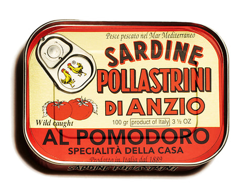 Pollastrini Italian Tomato Sardines - 100g (3.5oz)
