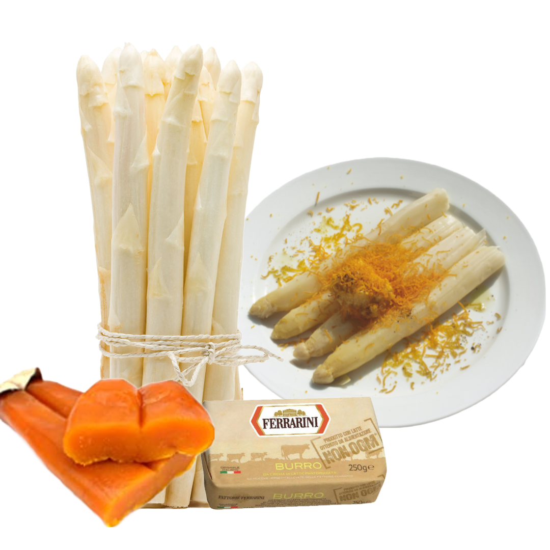 Shop Alma Gourmet White Asparagus & Bottarga Dinner Kit | Alma Gourmet Store