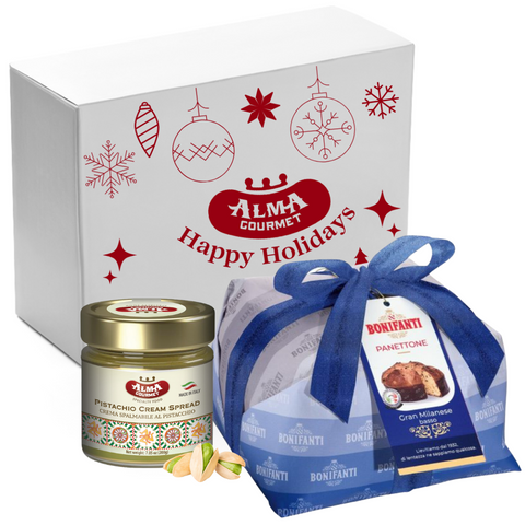 Bonifanti Panettone Classico & Pistachio Cream Holiday Gift Box