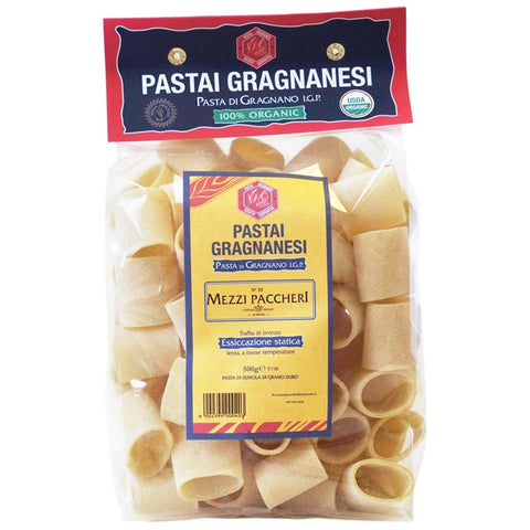 Mezzi Paccheri Pasta di Gragnano Organic IGP