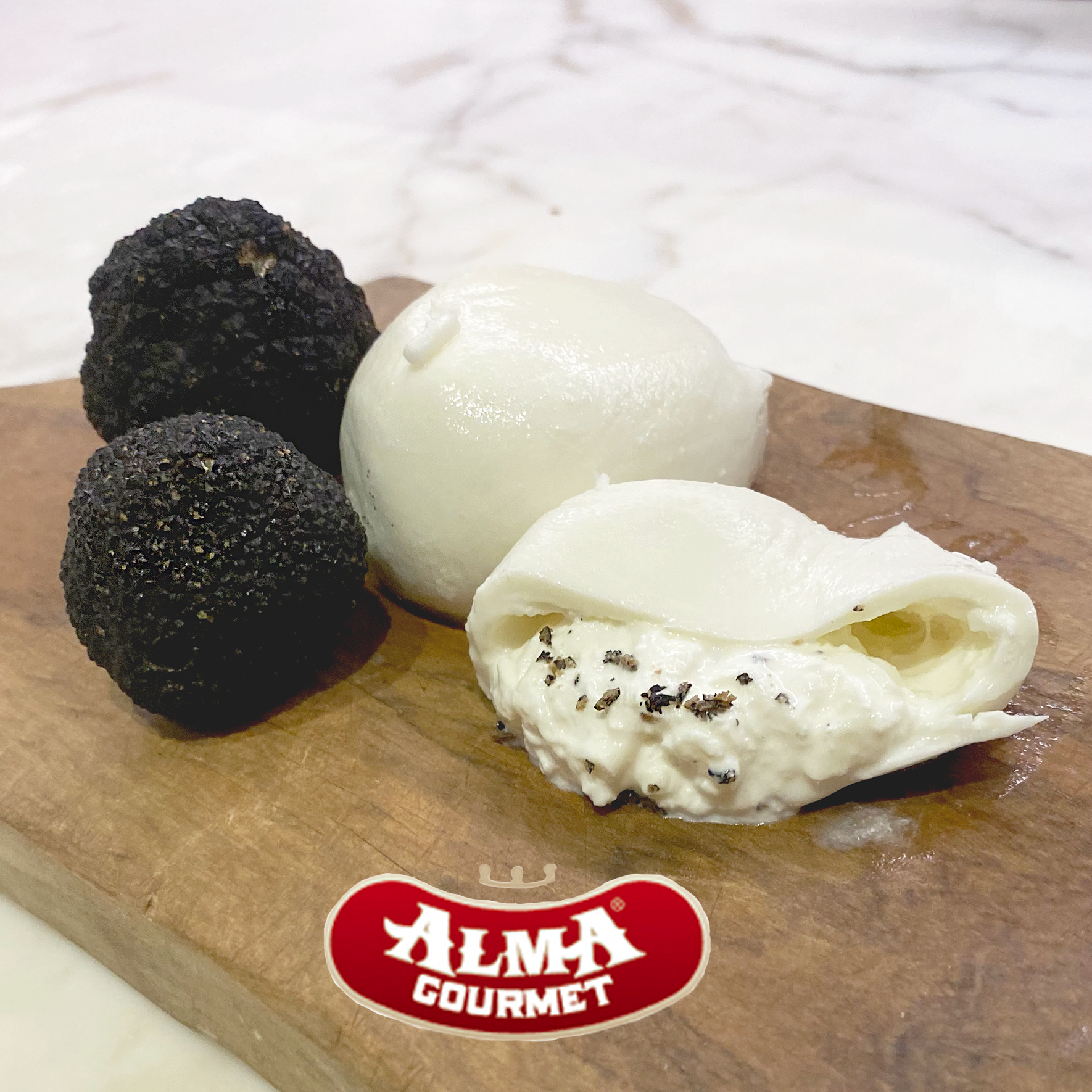 Shop Burrata Tartufata - Burrata with Truffles from Italy | Alma Gourmet Store