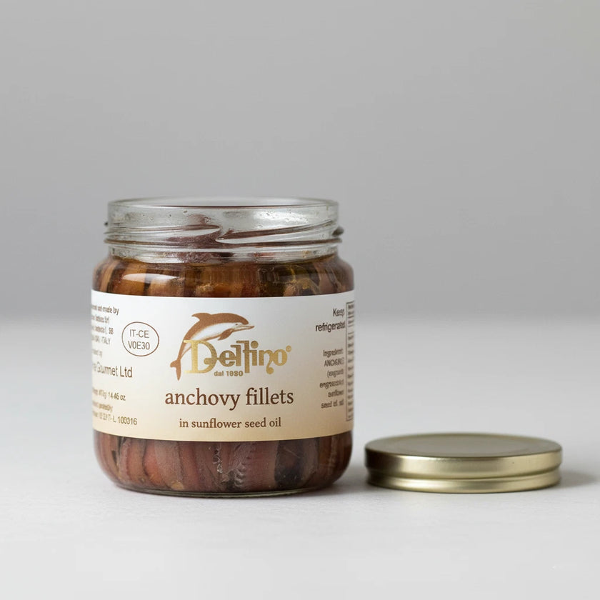 Anchovy Filet in Oil Delfino Battista - Buy Italian Anchovy Filet