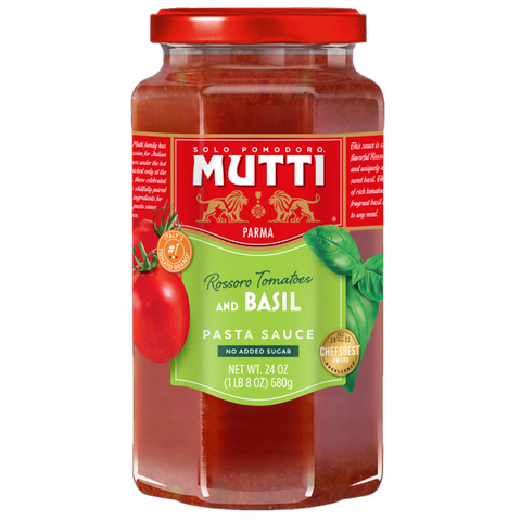 Mutti Tomato & Basil Pasta Sauce